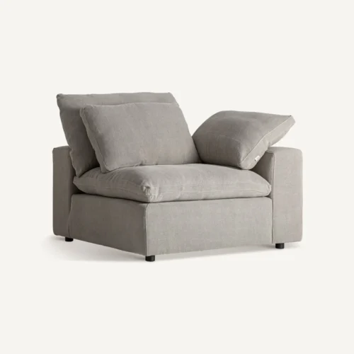 Module de canapé Benacy lin gris d'angle Vical Home — vue 2
