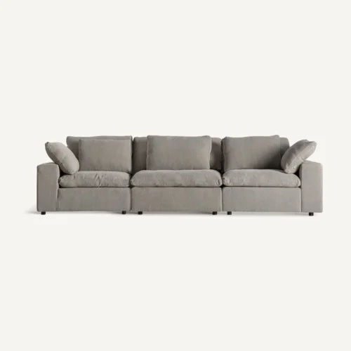 Module de canapé Benacy lin gris d'angle Vical Home — vue 5