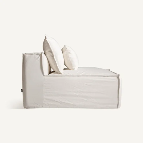 Module de canapé central Virolle blanc Vical Home — vue 3