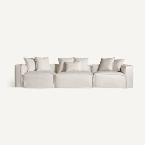 Module de canapé central Virolle blanc Vical Home — vue 5