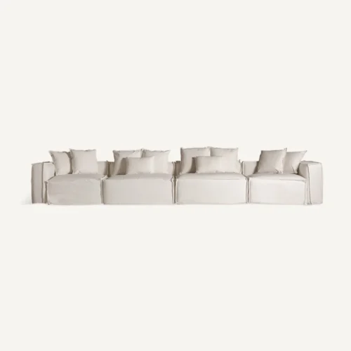 Module de canapé central Virolle blanc Vical Home — vue 6