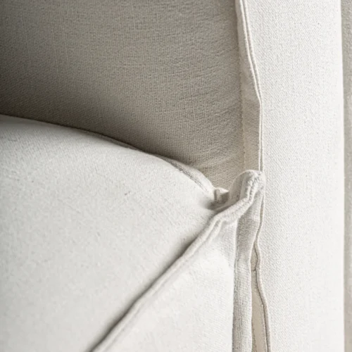 Module de canapé d'angle droit Virolle lin blanc Vical Home — vue 6
