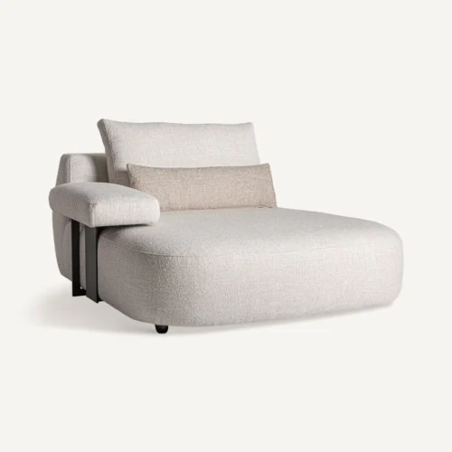 Module de canapé d'angle Wingles blanc cassé 158 cm Vical Home — vue 2