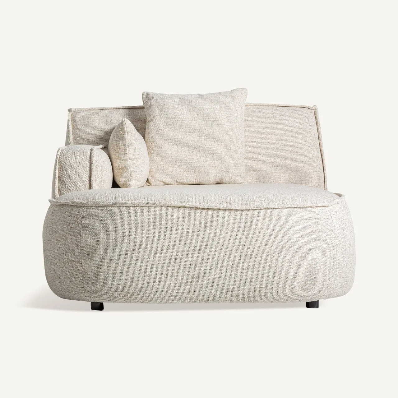 Module de canapé Shol d'angle beige et aluminium Vical Home