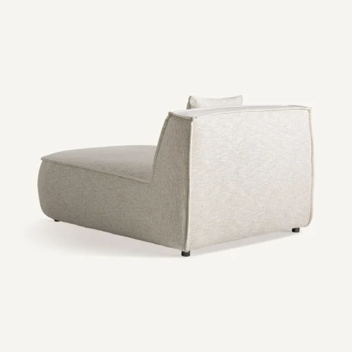 Module de canapé Shol d'angle beige et aluminium Vical Home — vue 4