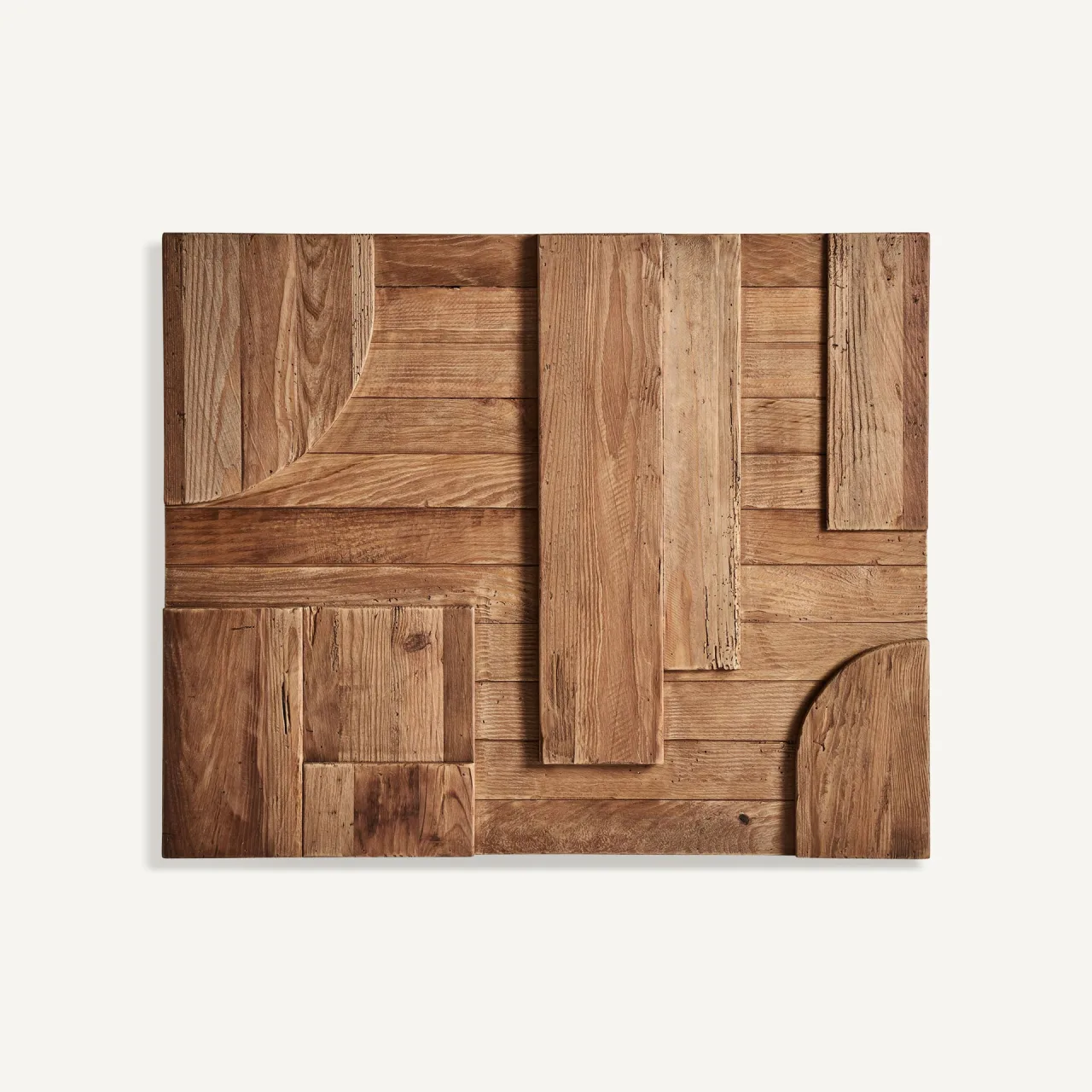 Panneau décoratif Crissey bois de pin recyclé brun Vical Home