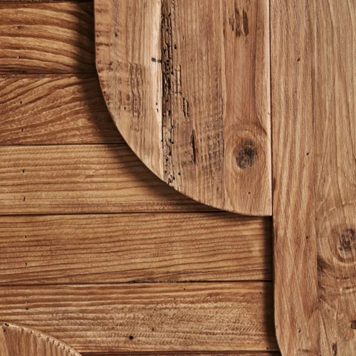 Panneau décoratif Crissey pin recyclé marron 98 x 80 x 6 Vical Home — vue 2