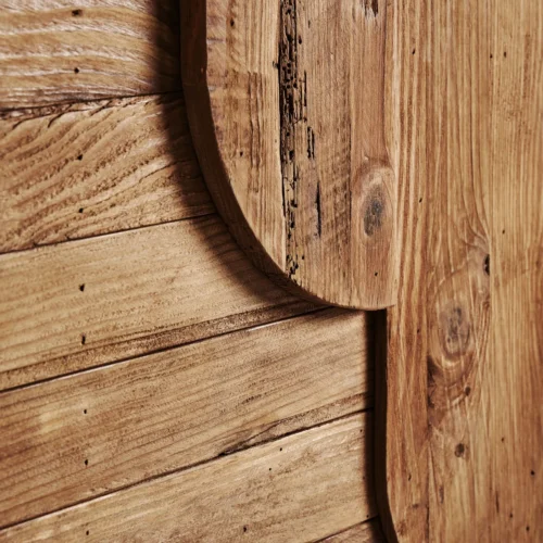 Panneau décoratif Crissey pin recyclé marron 98 x 80 x 6 Vical Home — vue 3