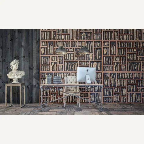 Panneau décoratif Fossiles bois tropical 245 x 122 Vical Home — vue 3