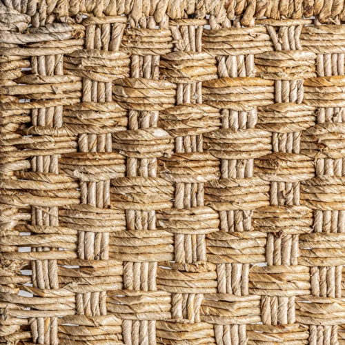 Panneau décoratif Jealh fibre naturelle marron et fer lot de 4 Vical Home — vue 2