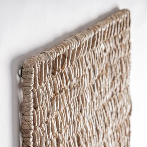 Panneau décoratif Jerges fibre de bananier sable lot de 4 Vical Home — vue 2