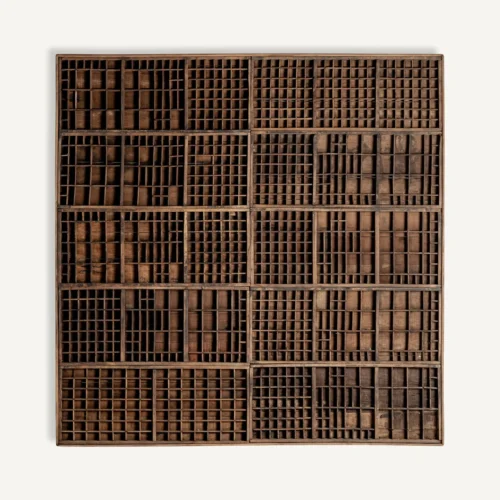 Panneau décoratif Kashere bois récupéré marron Vical Home
