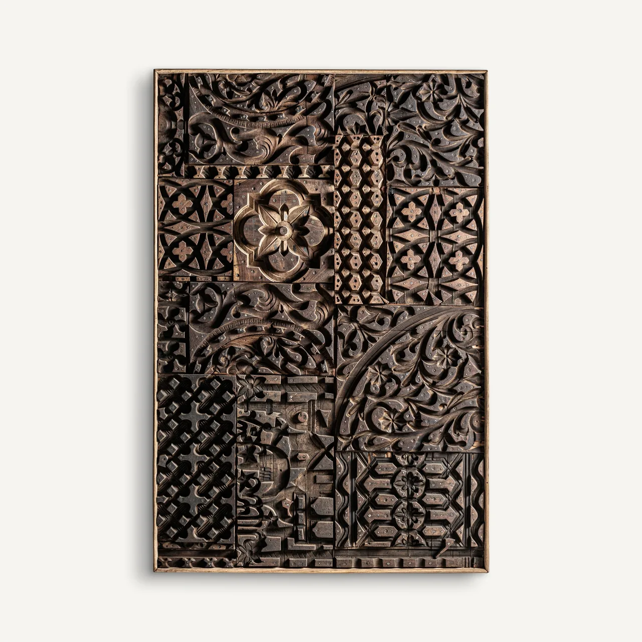 Panneau décoratif Kissey bois de manguier sculpté Vical Home