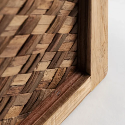 Panneau décoratif Mason fibre naturelle marron Vical Home — vue 3