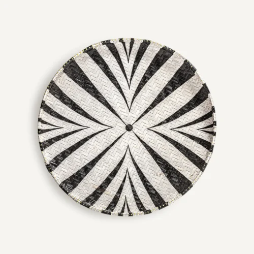 Panneau décoratif Milosh bambou noir et blanc ensemble de 3 Vical Home — vue 3