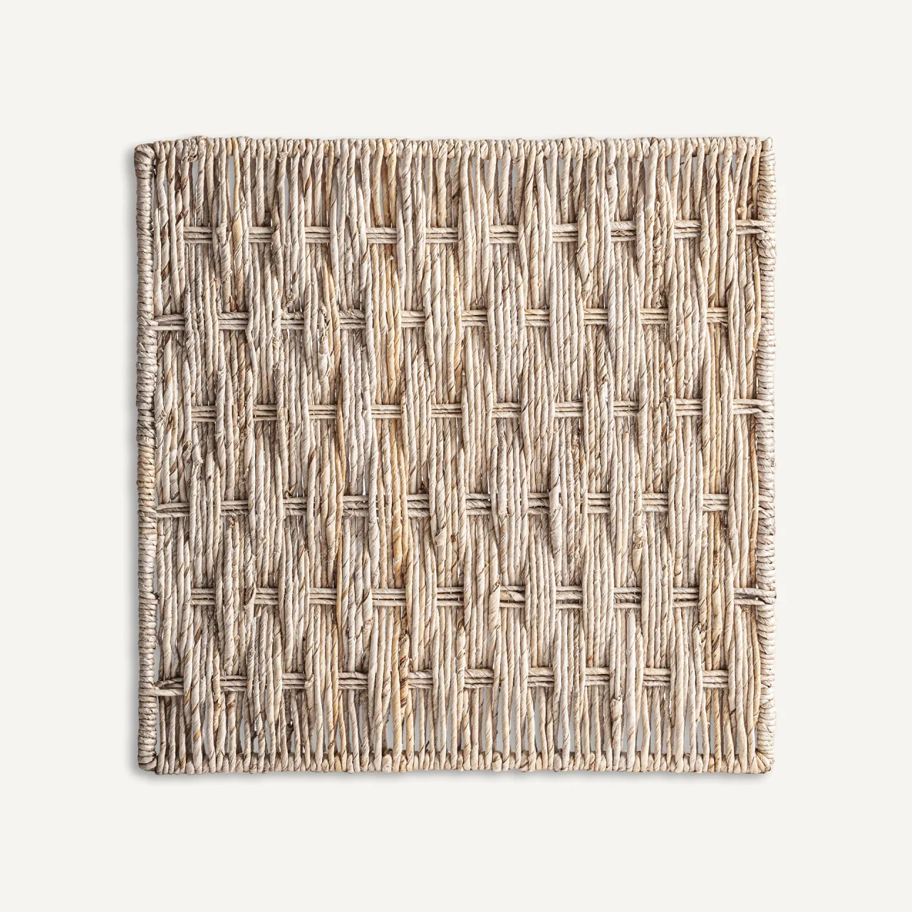 Panneau décoratif Naim fibre de bananier sable lot de 4 Vical Home