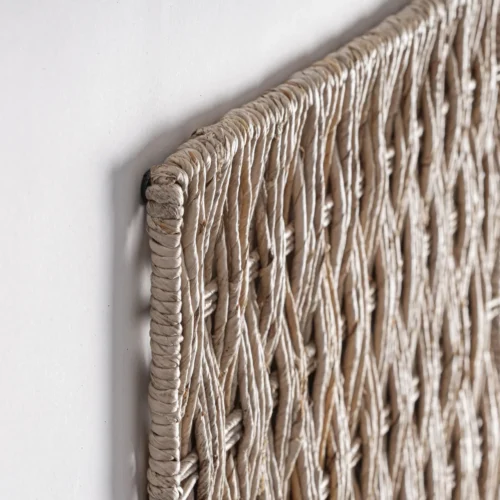 Panneau décoratif Naim fibre de bananier sable lot de 4 Vical Home — vue 2