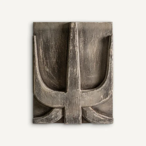 Panneau décoratif Peylon géométrique bois de suar gris vieilli Vical Home