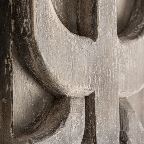 Panneau décoratif Peylon géométrique bois de suar gris vieilli Vical Home — vue 3