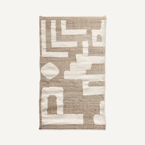Panneau décoratif Zared coton crème et jute Vical Home