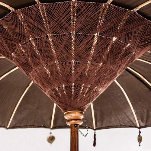 Parasol Gela bois de mindi marron Vical Home — vue 3