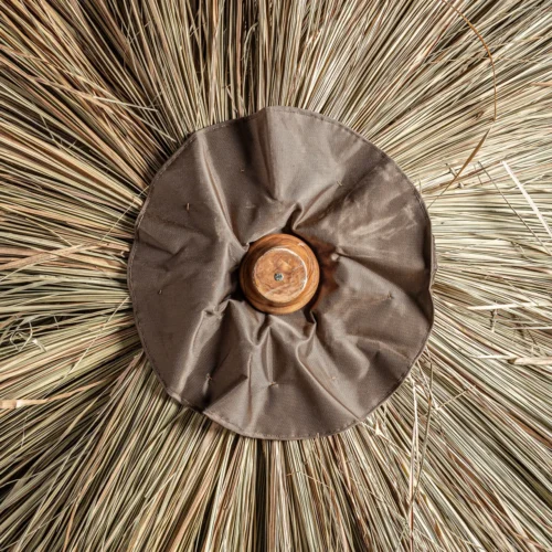 Parasol Liwale teck et paille 260 cm Vical Home — vue 5