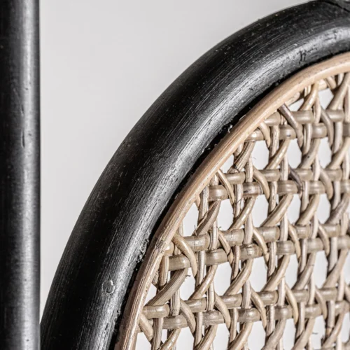 Paravent Darois rotin noir et beige Vical Home — vue 3