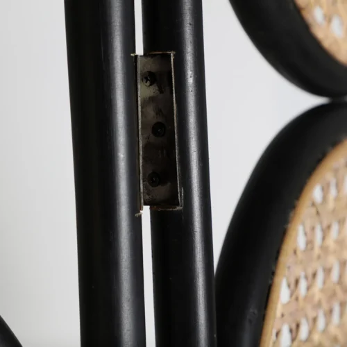 Paravent Darois rotin noir et beige Vical Home — vue 5