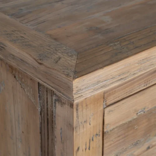 Petit buffet vitré bois de pin recyclé Ixia 110 cm — vue 3