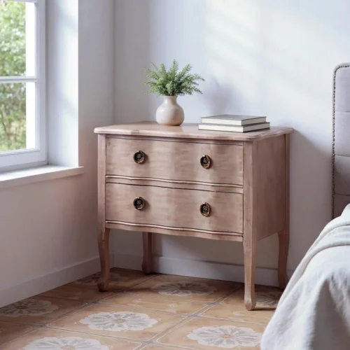 Petite commode bois clair Ixia 80 cm — vue 6