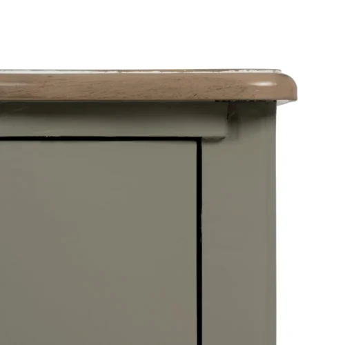 Petite commode taupe 3 tiroirs Ixia 66 cm — vue 10