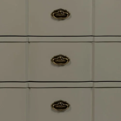 Petite commode taupe 3 tiroirs Ixia 66 cm — vue 5