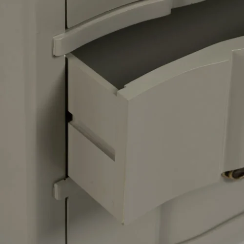 Petite commode taupe 3 tiroirs Ixia 66 cm — vue 6