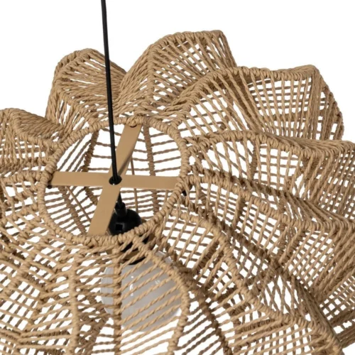 Plafonnier ovale en corde de papier naturel Ixia 69 cm — vue 2