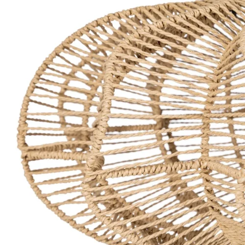 Plafonnier ovale en corde de papier naturel Ixia 69 cm — vue 3
