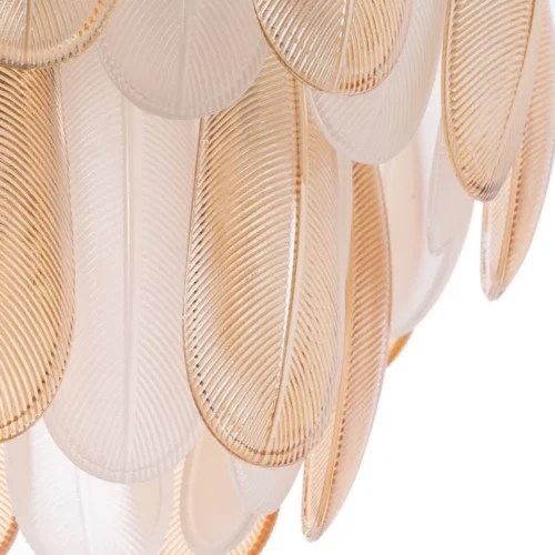 Plafonnier plumes de verre champagne Ixia 100 cm — vue 4