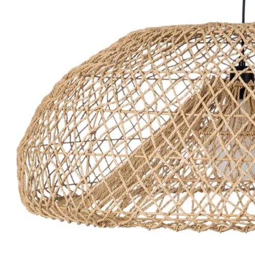 Plafonnier rond en corde de papier naturel Ixia 81 cm — vue 2