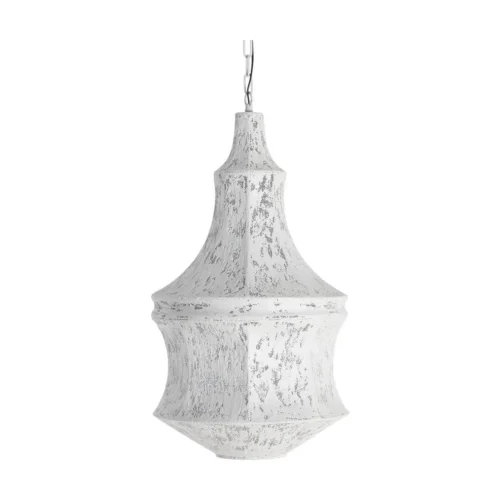 Plafonnier rond en métal blanc Ixia 45,5 cm