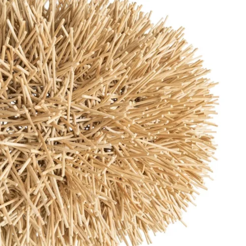 Plafonnier rond en rotin naturel Ixia 70 cm — vue 2