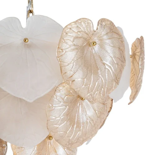 Plafonnier rond en verre champagne Ixia 57 cm — vue 2