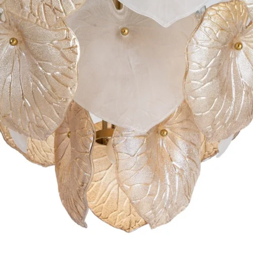 Plafonnier rond en verre champagne Ixia 57 cm — vue 3