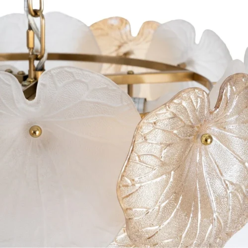 Plafonnier rond en verre champagne Ixia 57 cm — vue 4
