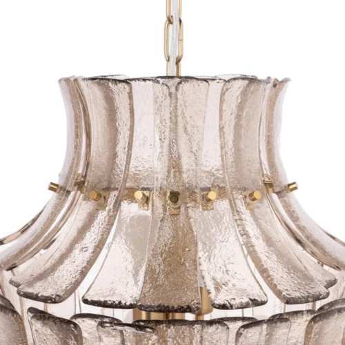 Plafonnier rond en verre gris Ixia 53 cm — vue 10