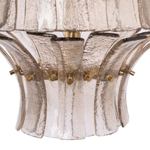 Plafonnier rond en verre gris Ixia 53 cm — vue 4