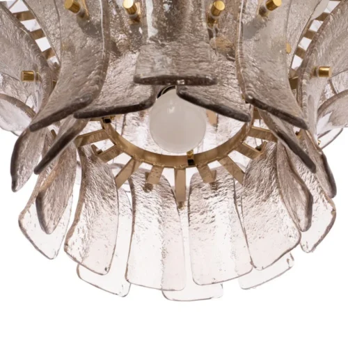 Plafonnier rond en verre gris Ixia 53 cm — vue 6