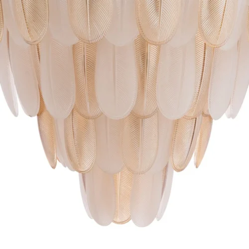 Plafonnier rond plumes de verre champagne Ixia 60 cm — vue 5