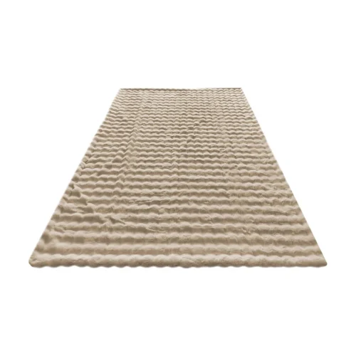 Plaid Nordic Plush beige 150 x 200 Richmond Interiors — vue 4