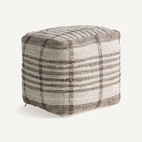 Pouf Bazens coton beige Vical Home — vue 2
