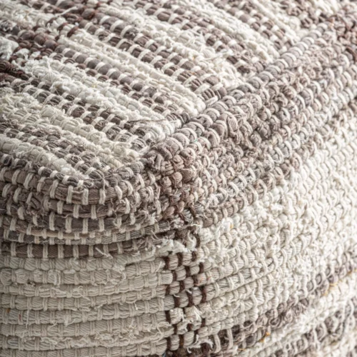 Pouf Bazens coton beige Vical Home — vue 3