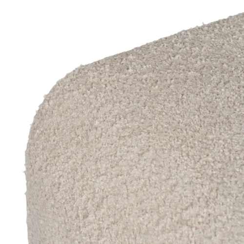 Pouf beige tissu Ixia 67 cm — vue 3